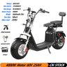 60V25AH 4000W Motor Citycoco Electric Scooter 18 Inch Snowfield Off-road Tire Max Speed 60-70KM/H Max Load 250KG USA STOCK