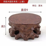 Expositor de estatuas de figuritas sencillas, bases de madera maciza en miniatura, juegos de café y té, pedestal, jarrón, maceta, mesa de clasificación de bonsáis