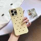 Fashion Diy Charms Holes Phone Case For iPhone