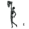 Escultura de resina de atleta moderna y sencilla para Navidad de 2024, escultura creativa de hombre escalador, escultura de pared acabada a mano para arte mural.