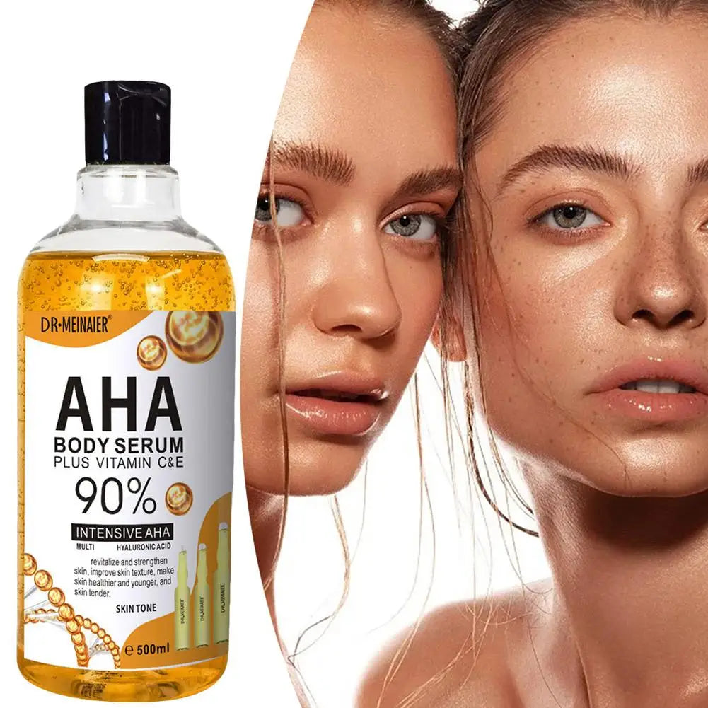 Crema corporal hidratante con nicotinamida y vitamina C de 500 ml. Antiedad, peeling, cuidado de la piel, aclaramiento.