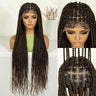 40" 360° HD Full Lace Knotless Twist Braids Wig | Blended Long Box Braids