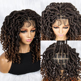 16" Synthetic Dreadlocks Braided Wig | Full Lace Crochet Style