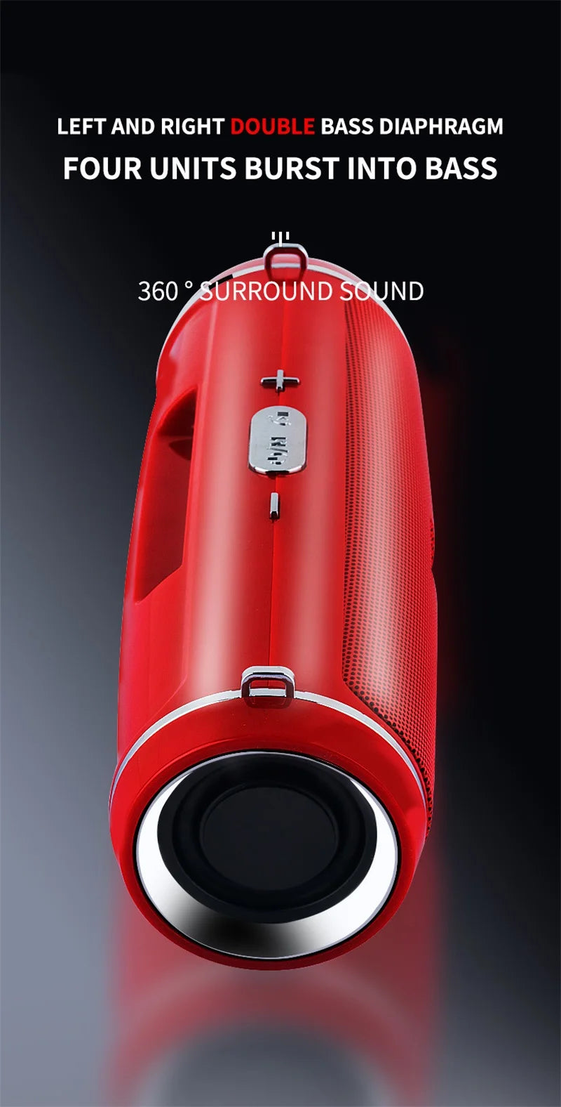 Altavoz Bluetooth Xiaomi de alta calidad, portátil, de alta potencia, con graves profundos, inalámbrico, para exteriores, sonido envolvente 3D, 200 W, TWS/FM