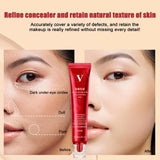 FV Foundation Maquillaje en crema líquida Base a prueba de agua Corrector Crema hidratante con control de aceite Corrector de larga duración con control de aceite