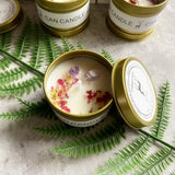 Aromatherapy Candles Crystal Stones Dried Flowers Household Candles Iron Cans Indoor Fragrance Candles Wedding Gifts