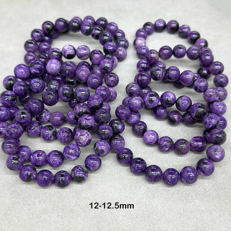 Wholesale Natural 9mm 11mm 12mm 13mm Charoite Smooth Round Loose Beads For Jewelry Making DIY Bracelets Necklace Strand Gift - Lootquake