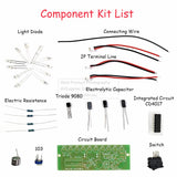 Kit de altavoz Bluetooth para bricolaje, electrónica, proyecto de soldadura, práctica de soldadura, ensamblaje, kit electrónico para bricolaje, componente, altavoces de 2 x 3 W
