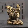 Statue Ornament Solid Brass Miniature Figurines Handmade Craft Living Room Office Home Decor Accessory Buddha Statue Pendant