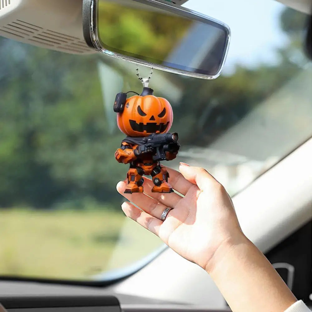 Halloween Pumpkin Man Decor Hanging Pumpkin Festive Decoration for Home Christmas Tree Cartoon Pumpkin Hanging Pendant Car Decor