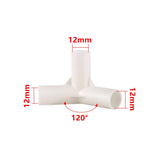PVC Connector Inne Diameter 12mm Straight Elbow Tee 4-Way Joint 60/90/120/135 Degree Tee Garden Pipe Adapter DIY Tent Fittings - Lootquake