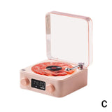 Altavoz Bluetooth con tocadiscos y reloj LED oceánico, sistema de audio con luz ambiental de alta fidelidad para decoración del hogar y regalos de cumpleaños.