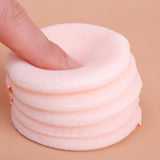 Lot de 100 houppettes rondes en velours pour poudre libre, douces et lavables, pour fond de teint, cosmétiques, outil de maquillage professionnel