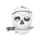 Broche estilo punk con forma de calavera y rosa, con forma de corazón, para Halloween, con forma de cabeza de gato, brújula, sombrero de mago, gato negro, broches de aleación, insignias de esmalte, alfileres de solapa