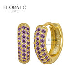 925 Sterling Silver Needle Micro-set Half Circle Zircon Hoop Ear Buckle Geometric Luxury Earrings Fashion Jewelry Gift Wholesale - Lootquake