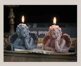 Vela perfumada con forma de ángel para decoración de habitación, estilo nórdico, que alivia la fatiga y crea un ambiente festivo para bodas y cumpleaños.