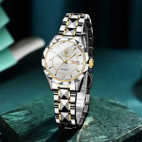 BINBONG Women Watches Luxury Fashion Ladies Quartz Watch Waterproof Luminous Date Stainless Wristwatch Girlfriend Lovers Gift - Lootquake
