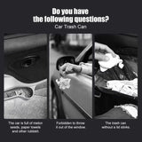 Dustbin Car Trash Can Convenient Click Open Cover Car Garbage Bin Cup Shaped Mini Desktop Trash Can Outdoor