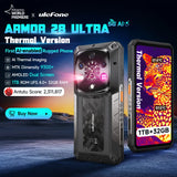 Teléfono robusto Ulefone Armor 28 Ultra 5G con imagen térmica por IA, Dimensity 9300+, 1 TB de ROM, 32 GB de RAM, Android, AMOLED