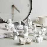 Miniature Desktop Ornament Home Decor Gypsum Portraits Greek Mythology Figurine Famous Sculpture Plaster Bust Statue