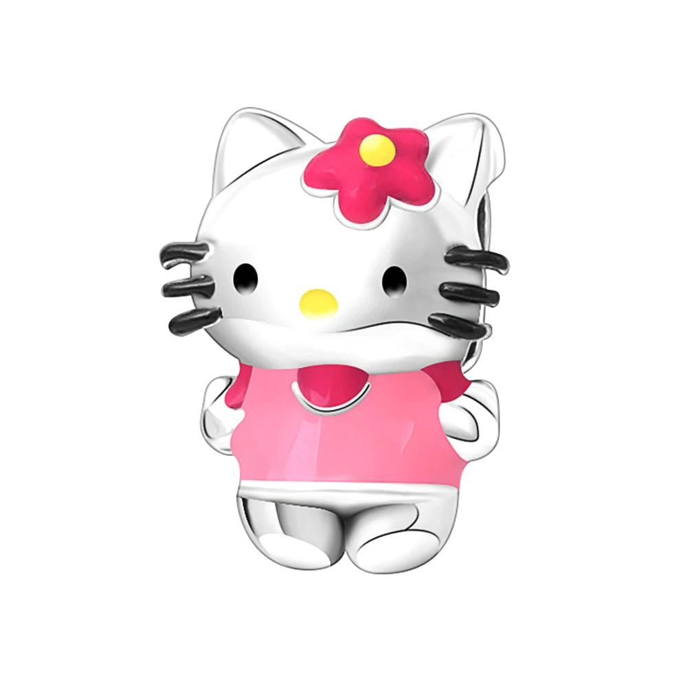 Nuevo dije de rana perezosa de plata 925 con forma de animal, pato, cerdo, oso, compatible con pulsera original, decoración, colgante para mujer, regalo de joyería