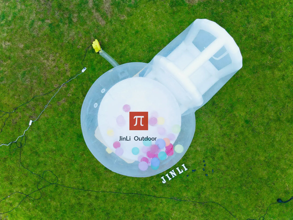 Inflatable bubble house PVC tent includes blower/protective carpet/PVC repair glue/air pump/colorful balloons/free shipping - Lootquake