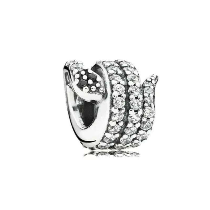 Nuevo dije de rana perezosa de plata 925 con forma de animal, pato, cerdo, oso, compatible con pulsera original, decoración, colgante para mujer, regalo de joyería