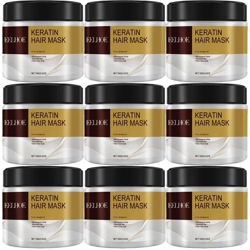 Collagen Hair Mask Keratin Hair Treatment Deep Repair Argan Oil Collagen Essence Keratin Conditioner For Dry Damaged Hair 100G