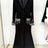 HIGH STREET Newest 2025 Designer Fashion Women's Long Sleeve Notched Collar Rhinestone Diamonds Beading Maxi Long Dress - Lootquake