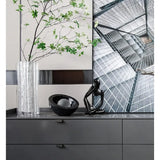 Escultura de minipensador, adornos de resina negra, esculturas abstractas modernas para escritorio, decoración del hogar, sala de estar, oficina