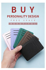 Ultra-thin PU Leather Wallet Credit Card ID Card Holder Male Business ID Card Case for Male And Female Card Holders