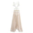 2024 Summer Beach Party Robes Women Fashion Deep V Neck Sleevelss See Through Dresses Sexy Printed Tassels Patchwork Long Dress - Lootquake