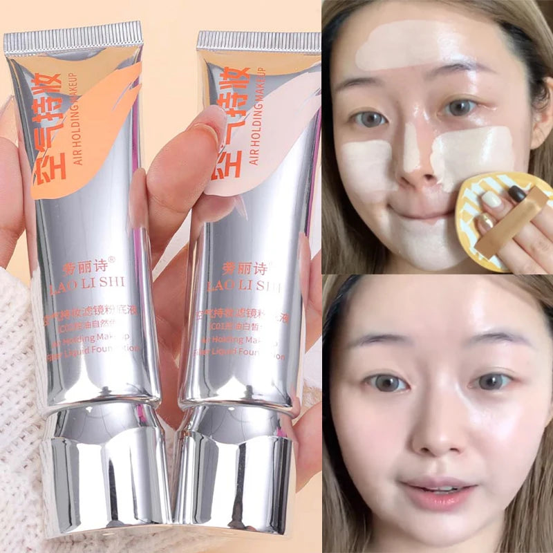 Face Foundation Cream Matte Smooth BB Cream Waterproof Long Lasting Moisturizing Concealer Liquid Full Coverage Acne Makeup Base