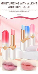 O'CHEAL Color Fruit Lipstick Peach Temperature Changing Lip balm Moisturizing Waterproof Long Lasting Moisturizes Lip Balm