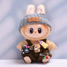 For 15-17 Cm Labubu Clothes Outfit Labubu Sitting Party Bottle Overalls Hat Dolls Accessories Cute Decoration (No Doll)