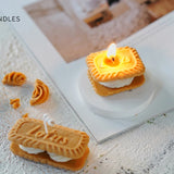 Molde de silicona para velas perfumadas con forma de galleta, para modelar velas, para hacer tú mismo, para hornear pasteles y yeso, herramientas para decorar pasteles.