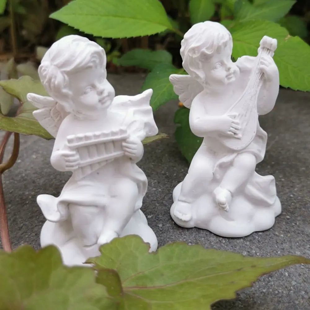 Crafts Desktop Ornament Drawing Practice Greek Mythology Statue Mini Cupid Figurines Plaster Sculpture Angel Gypsum Portraits