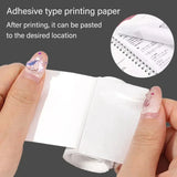 Mini impresora de 57 x 25 mm, papel térmico, etiqueta adhesiva, papel autoadhesivo para niños, impresión instantánea, cámara, impresora de bolsillo