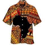 Colourful Bohemia African Graphic Shirts For Men Clothing Fashion Mens Short Sleeve Casual Y2k Lapel Blouse Summer Beach Tops - Lootquake