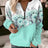 Women's Hoodies Women Fashion Floral Hoodies Flower Painting Sweatshirt Zip Up Hoodie Oversized Sudaderas Harajuku Coats Elegant - Lootquake