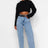 Trendyol TYZA Women's Jeans Casual Beltless Wide Leg Denim Plain Jeans Wide Leg Casual Pants Denim Pants - Lootquake