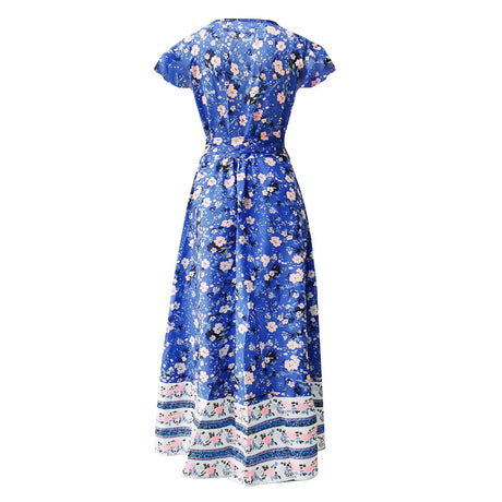 2024 Summer Leisure Hot Sale Holiday Printed Dress Sexy Long Dress Women's Wear - Lootquake
