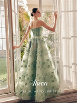 A-line Shiny Off the Shoulders Green Sharon Happy Luxury Dresses Women 2025 Customized Long Dress Es Robe De Soiree Femmes Prom - Lootquake