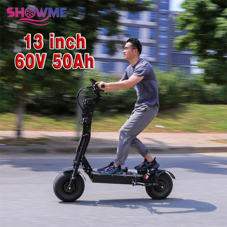Trottinette électrique pliable X13 pouces 10 000 W, double moteur, batterie 72 V, 40 Ah, 60 V, 50 Ah, vitesse maximale 120 km/h, autonomie 120 km, écran LCD