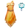2025halloween Costume de Cosplay Pocahontased pour filles, robe princesse Matoaka, vêtements indiens de plage d'été, perruque