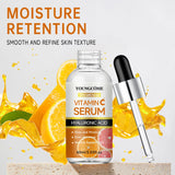Suero facial con vitamina C, antiedad, blanqueador, iluminador, elimina manchas oscuras y pecas, con ácido hialurónico y vitamina E (40 ml/60 ml)
