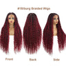 32" Blonde Goddess Locs Wig | Boho Braids & Curls | Full Lace Front | Baby Hair | Synthetic Hair