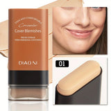 Base en barra con pincel corrector para iluminar el tono de la piel y que dure mucho tiempo sin base de maquillaje.
