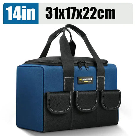 New Square Tool Bag with 30% More Capacity Waterproof Multi Pockets Tool Organizer Tool Pouch for Electrician Tools - Lootquake