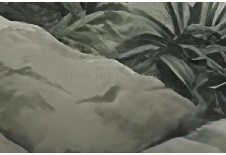 Tropical Green Plants Coconut Trees Distant Mountain Birds 3D Mural Wallpaper Restaurant Clubs KTV Bar Modern Personality Murals